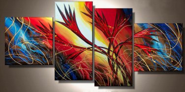Popular 100% Hand -Painted Large Modern Oil Painting On Canvas for Wall Decoration XD4-230