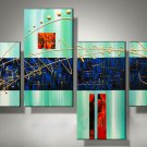 Guaranteed Wall Decor Art Hand-painted Group Modern Abstract Oil Painting on Canvas XD4-202