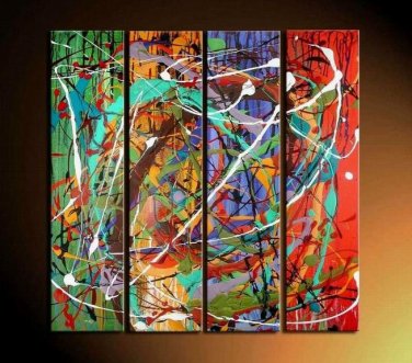 Handmade Modern Abstract Oil Painting on Canvas for Wall Decor XD4-223