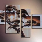 100% Hand-Painted Large Modern Landscape&tree Oil Painting On Canvas for Wall Decoration LA4-034