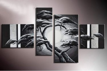 Framed !!! Modern Landscape Art Huge Oil On Canvas Painting Large Beautiful Art LA4-035
