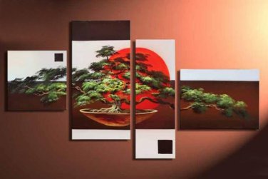 Framed Modern Abstract Landscape Huge Canvas Art Oil Painting LA4-042