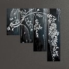 4-piece Handpainted Landscape Oil Painting on Canvas by Professional Artist for Wall Decor  LA4-057