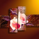 Contemporary Handpainted Huge Flower Oil Painting on Canvas for Home Decor by Professionals FL4-141