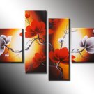 Modern Handpainted Decorative Huge Flower Oil Painting on Canvas by Professionals FL4-113
