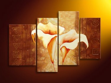 Framed Modern Abstract Huge Canvas Art Oil Painting Flower Oil Painting Floral Art FL4-146