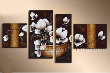 Framed!! Home Decoration Flower Oil Painting on Canvas FL4-115