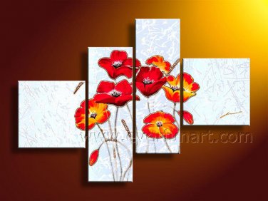 Stretched Canvas Art Flower Oil Painting for Decor FL4-120