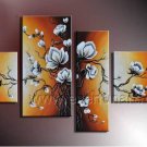 Stretched Decorative Flower Oil Painting on Canvas FL4-123