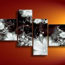 Framed!! Flower Oil Painting on Canvas for Decor (FL4-124)