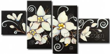 Framed!! Modern Flower Oil Painting on Canvas FL4-125