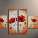 Framed!! Flower Oil Painting on Canvas for Decor FL4-128