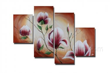 Rady to Hang!! Decorative Flower Oil Painting FL4-133