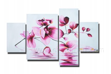 Hand Painted Flower Oil Painting for Decor (+Framed) FL4-152