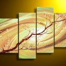 Handmade Decorative Flower Painting on Canvas (+Framed) FL4-153