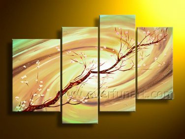 Handmade Decorative Flower Painting on Canvas (+Framed) FL4-153