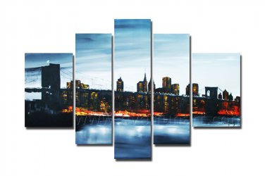 Modern Wall Art Beautiful Seascape Painting (+ Framed) SE-189