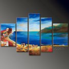 Wall Art Seascape Oil Painting on Canvas for Decor (+Framed) SE-191
