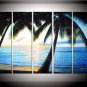 Coco Tree Seascape Oil Painting on Canvas Art (+Framed) SE-197