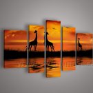 Decorative Wall Art African Landscape Oil Painting (+ Framed) AR-100
