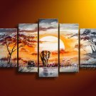 Modern Wall Canvas Art of African Oil Painting (+ Framed) AR-107