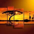 100% Handmade Canvas Art African Oil Painting (+Framed) AR-153