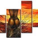 Nude African Women on Canvas Oil Painting (+Framed) AR-155