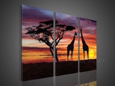 Wall Decoration African Art on Canvas Oil Painting (+Framed) AR-151