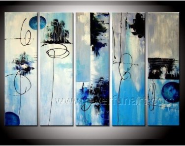 Handmade Abstract Oil Painting for Wall Decor (+Framed) XD5-104