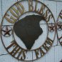 God Bless this Farm Rustic Herford Bull Sign Farming Dairy
