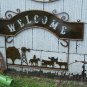 Farm Welcome Scene Rustic Sign Windmill Ranch Farmer Decoration