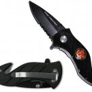 F.D. FIre Fighter Rescue Folder Spring Assist Knife