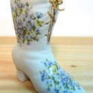 Floral Design Enesco Ceramic Boot - Very Nice !