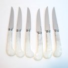 Vintage Sheffield Pearl Handle Knife Set - 6pc - GUC !