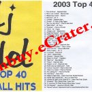 Dj Fidel: 2003 Top 40 Dancehall Hits
