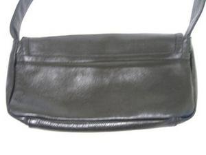 Black Leather VERA PELLE Italy Handbag Purse Tote Bag