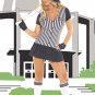 Sexy Baseball Player Costume Navy/White Queen Size