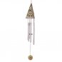 31829 Wood 3-d Sun Triangle Wind Chimes