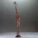 31291 Alabastrite Wood-Carved Look Giraffe