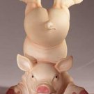 31329 Porcelain Pig Standing On Head