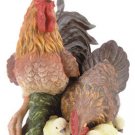 31331 Porcelain Rooster Family