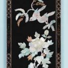 21565 Lacquered Wood Screen With Shell