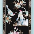 21566 Lacquered Wood Screen With Shell
