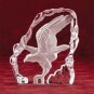 28313 Clear Glass Carved Eagle