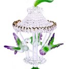 30307 Glass Sculpture Color Hummingbirds Carousel