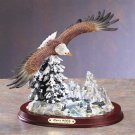 31056 Alabastrite Eagle Over Snowy Mountain