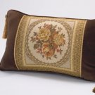 35515 Tasseled Brown Velvet Cushion