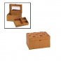 35554 Brown Satin Jewelry Box