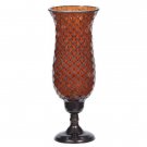 35623 Tall Amber Mosaic Candleholder