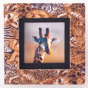 35695 Safari Framed Giraffe